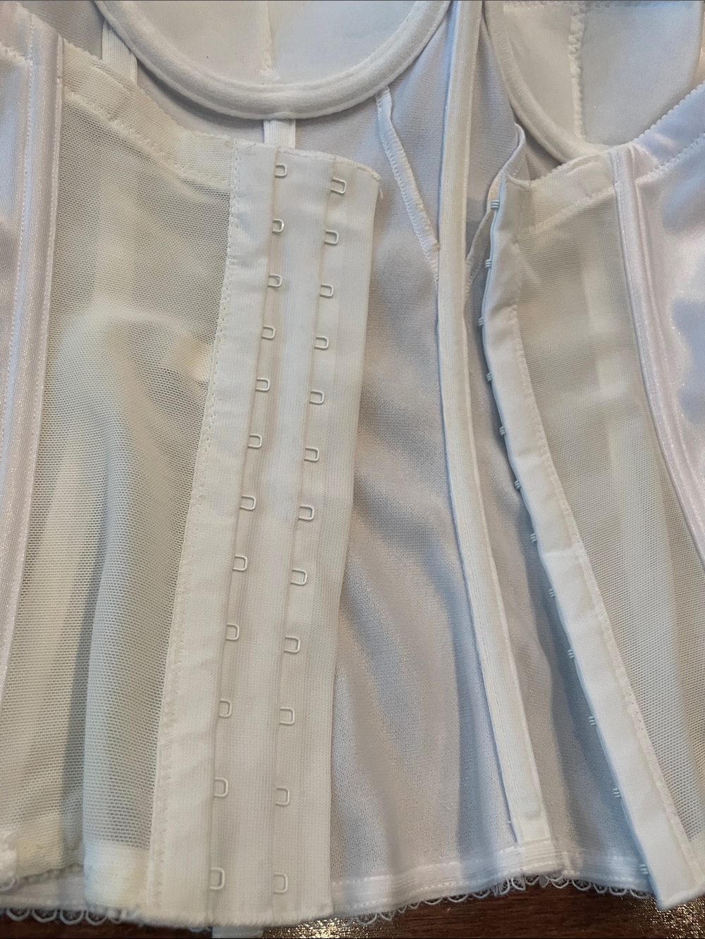 White Strapless Longline Bustier Corset Top - Picture 5 of 7